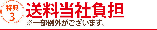 特典3　送料当社負担